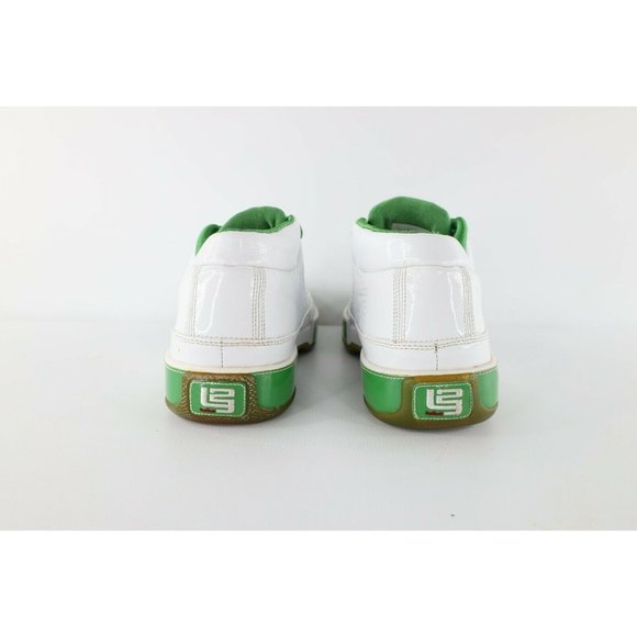 Vintage Nike Air Zoom Lebron Low Leather Shoes Sneakers Grass White Mens 11.5 main image 6